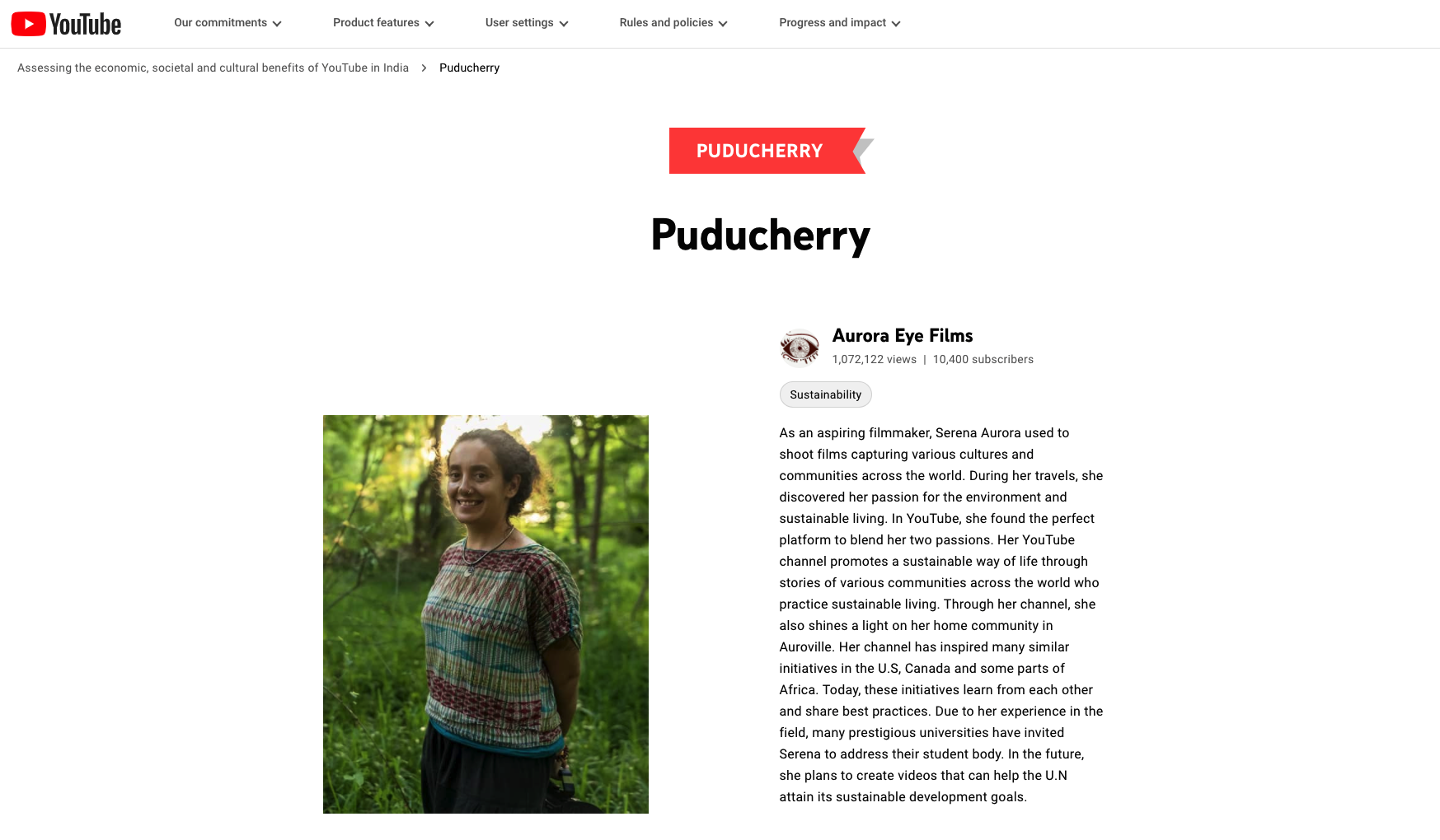 Serena Aurora 2022 Youtube Progress